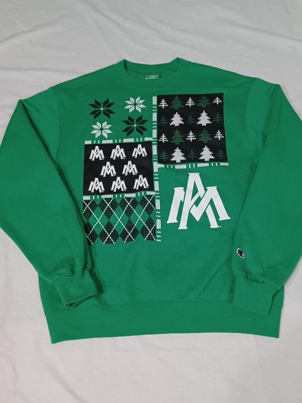 Champion Eco Fleece UAM University of Arkansas Monticello Christmas Sweatshirt M